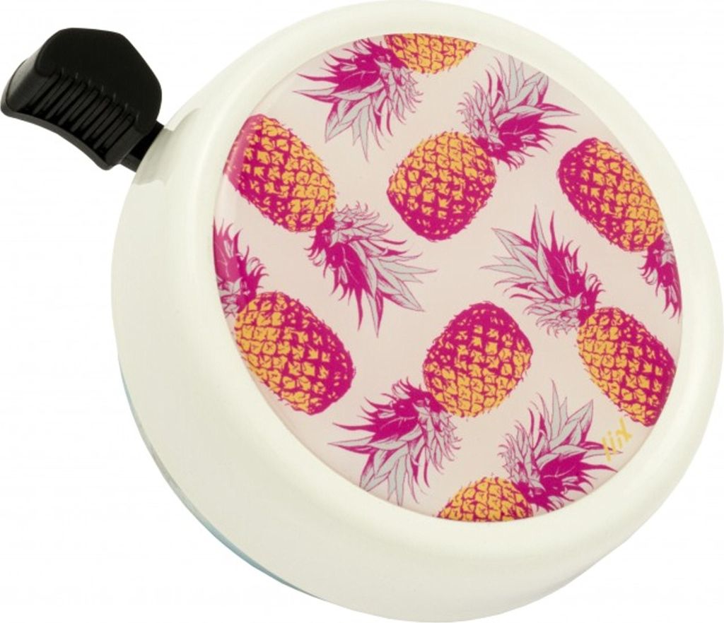 Liix Fahrradklingel Big Colour Bell , Ananas - Weiß