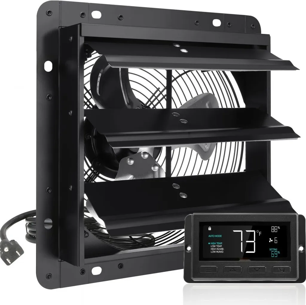 Extracteur d'air mural 254 mm moteur EC silencieux et économique