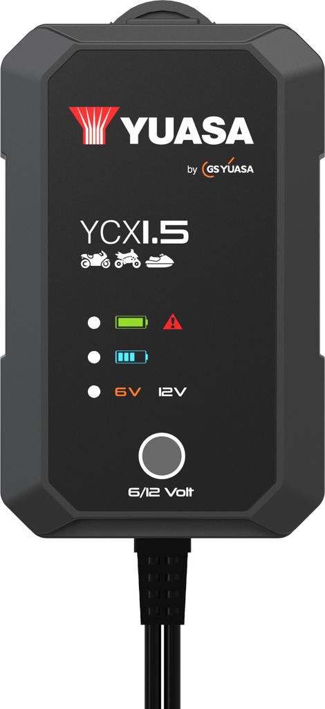 Inteligentna ładowarka motocyklowa Yuasa YCX1.5 7-ogniwowa, Zdjęcie produktu 