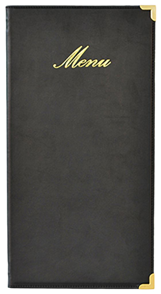 Securit Speisekarten Mappe CLASSIC Hochformat schwarz