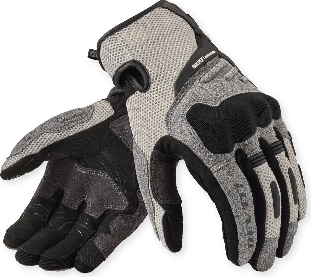 Revit Cavern Motorrad Handschuhe, grau/schwarz, S