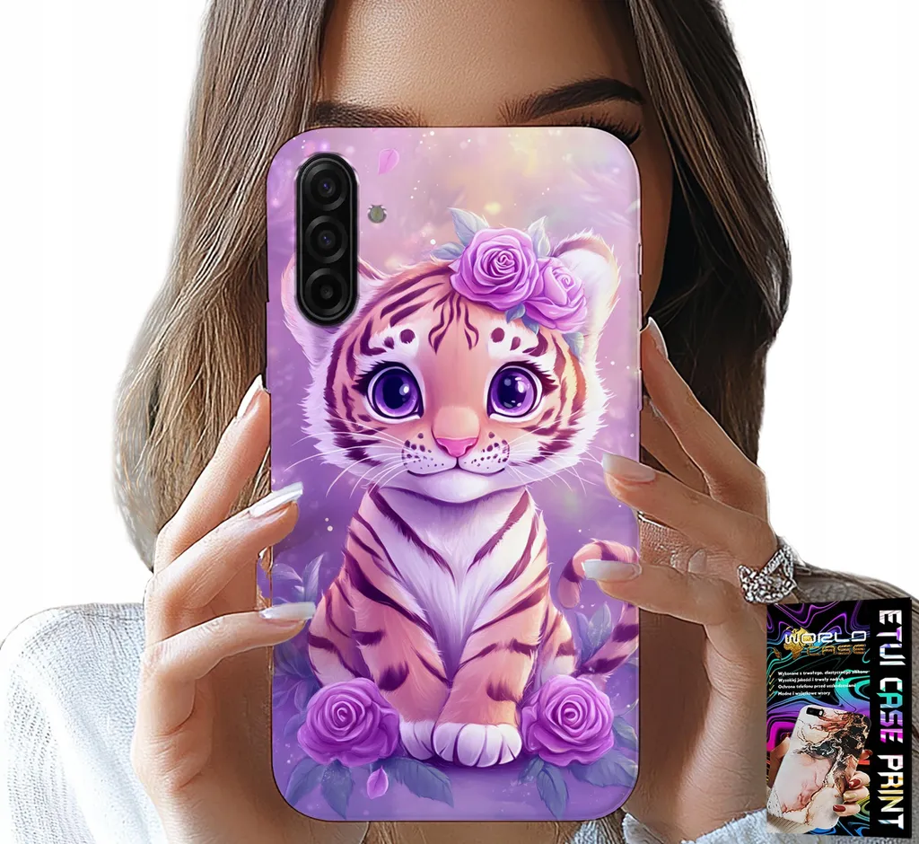 Cover Tigre Rosa Samsung A17 5G: Protezione Chic + Vetro Prottetivo