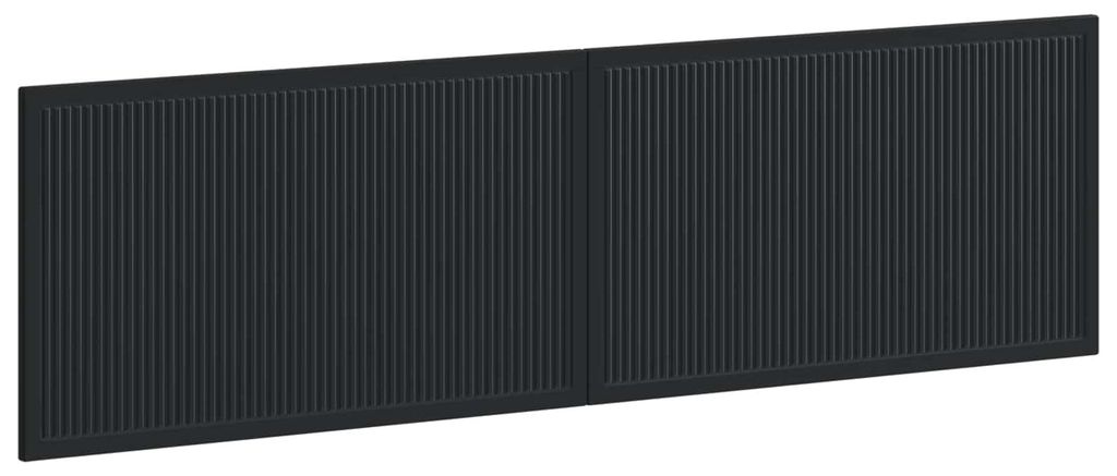 vidaXL Testiera da parete, colore nero, realizzata in Immagine del prodotto 