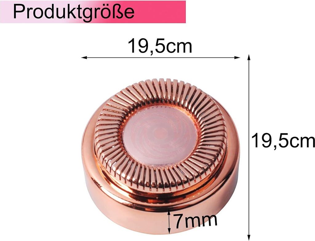 6 Ersatzköpfe für Flawless Hair Remover – Für Lippen, Kinn, Produktbild 2