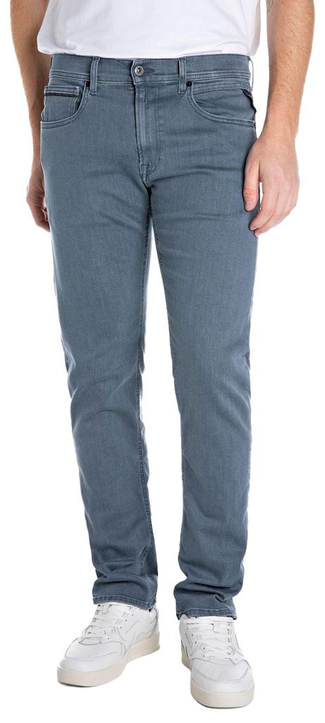 Jeans Replay Grover straight fit graue Waschung