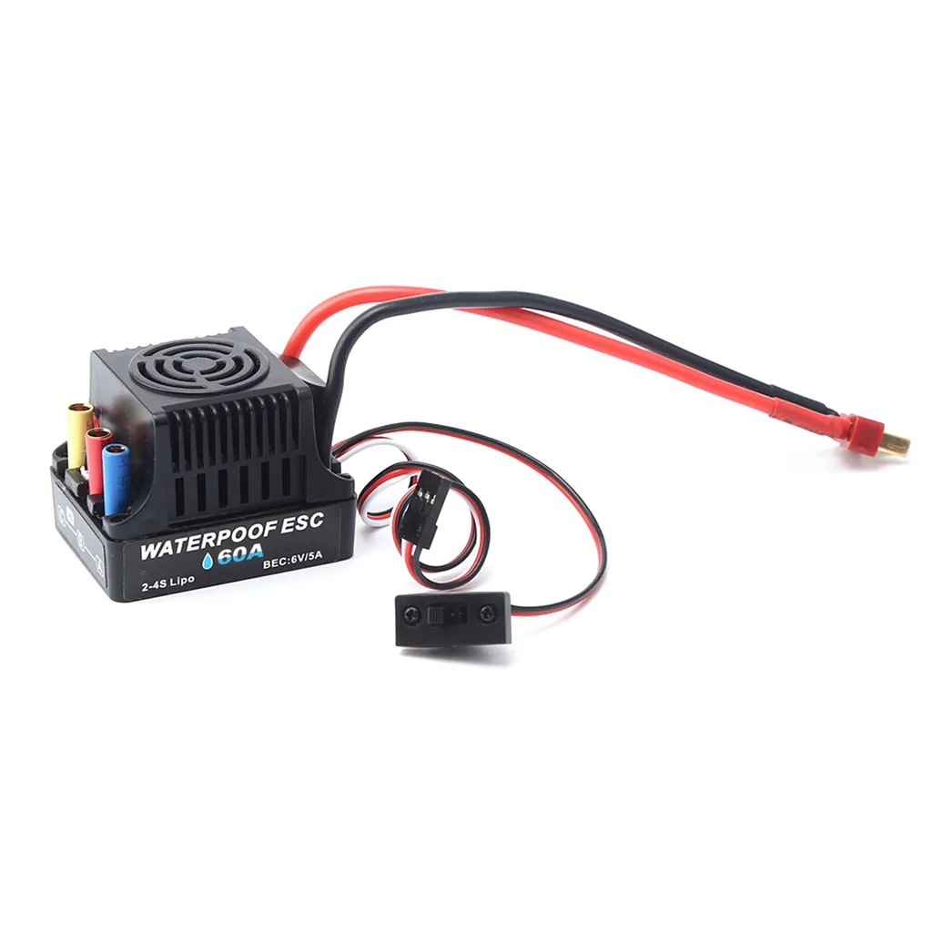 ESC Brushless 60A 2-4S Contrôleur de Vitesse Électrique avec BEC 6V/5A