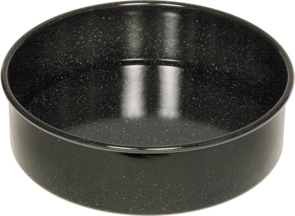 Riess Tortenform Ø20cm mit Hebeboden Schwarz Emaille Produktbild 