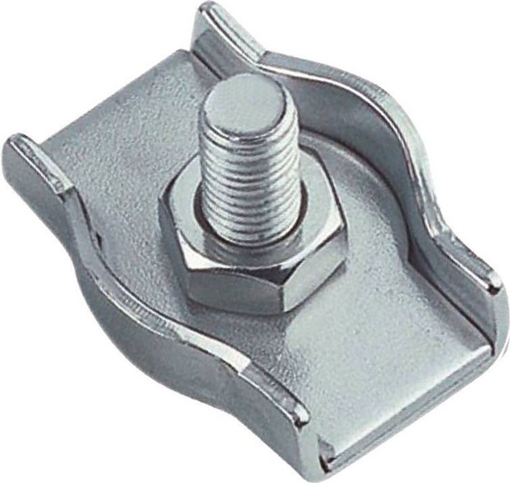 10 Stück Simplex Drahtseilklemme M5 für 4 mm Seil Edelstahl
