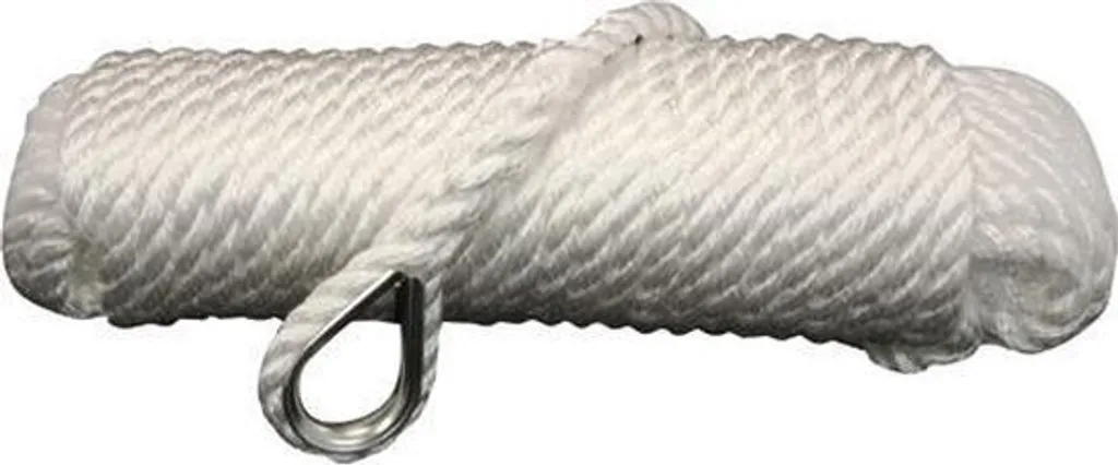 Corde d'ancre Talamex Superlene Ø 10 mm 20m Blanc pour Bateau