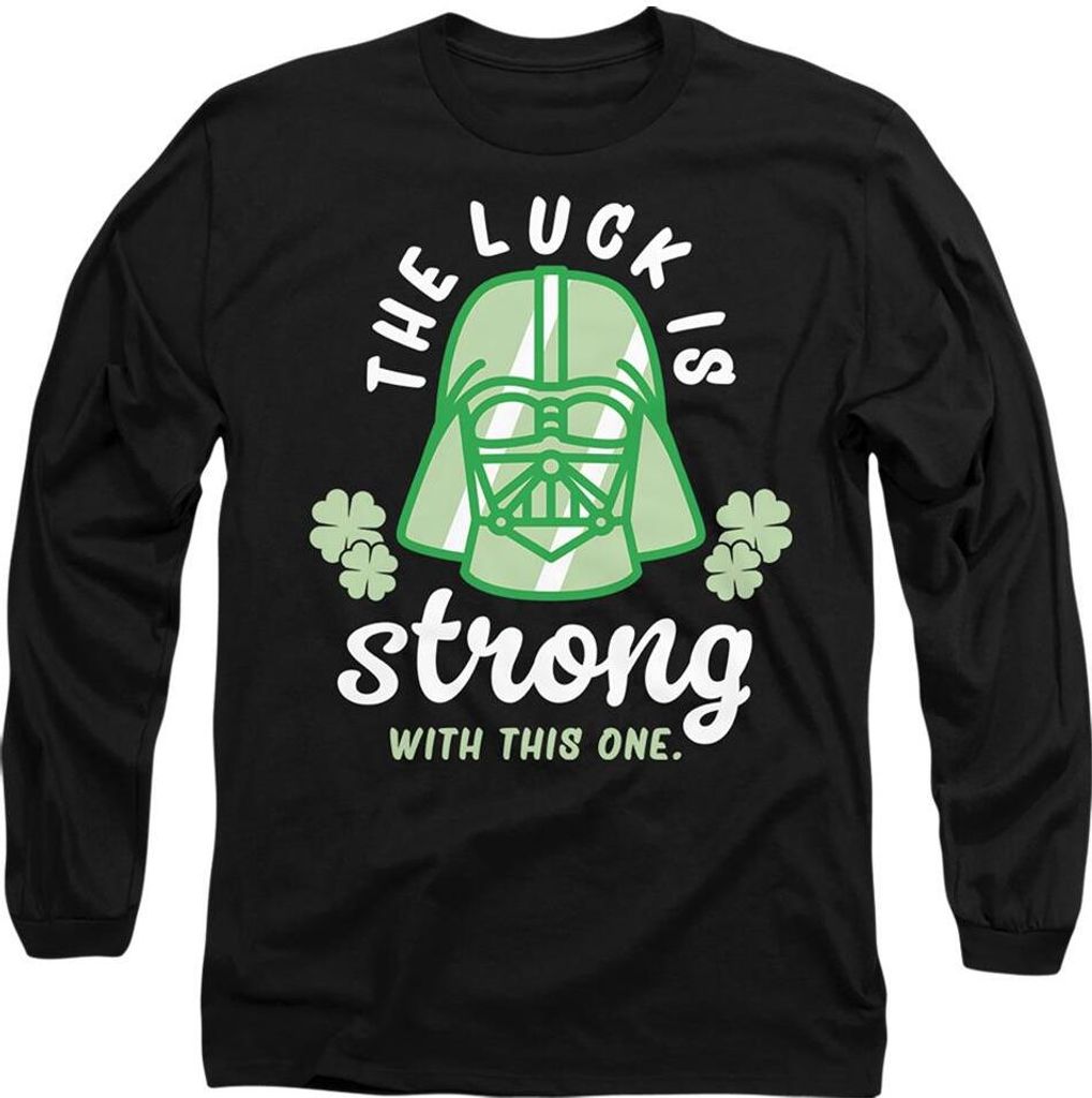 Star Wars - "Strong Luck" T-Shirt für Herren/Damen Uni - St Patricks-Tag TV14759 (M) (Schwarz)