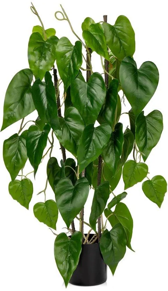 Philodendron artificiel haut de gamme 76 cm - Feuillage vert intense