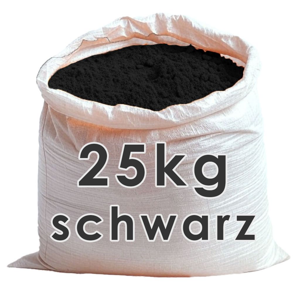 schwarzes Eisenoxid-Pigment 25 kg – Natürliches Farbpulver für Baustoffe & Keramik