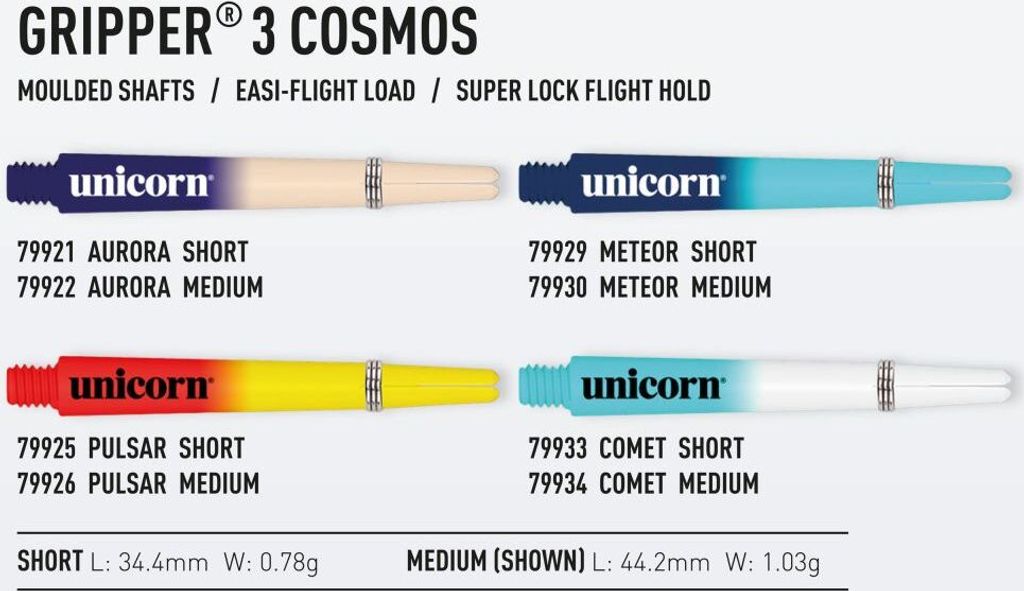 Unicorn Gripper 3 Cosmos Shaft - m/meteor -- 1 Satz