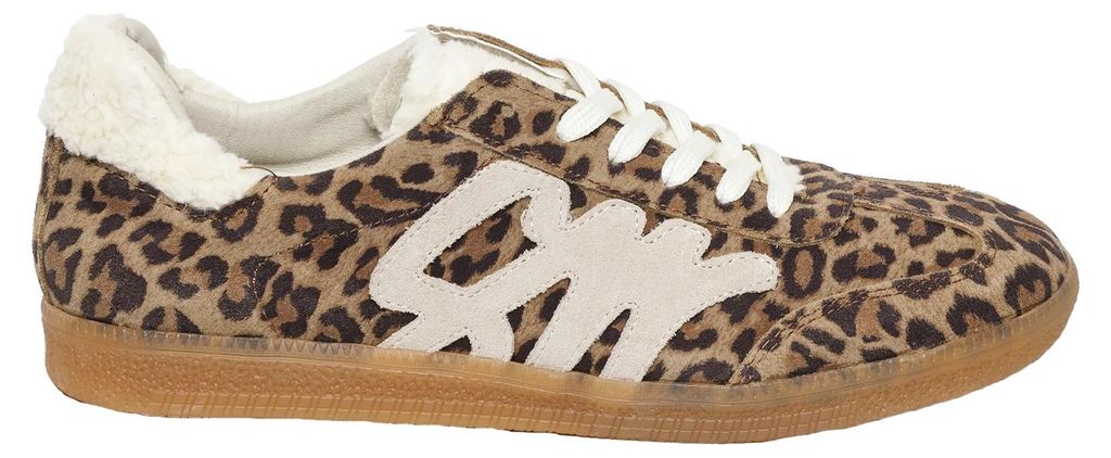 Steve Madden - "Elora" Leo-Muster Sneaker für Damen, Stoff GT20027 (39 EU) (Braun)
