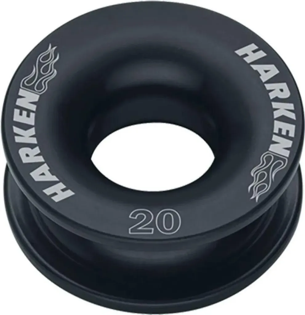 Harken Anneau de Plomb 20 mm Noir - Filoir à Friction Haute Résistance