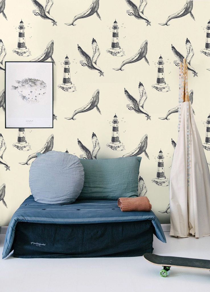 Coloray Fototapete 152x104 cm Vlies-Fototapete - Seeweinleseillustration