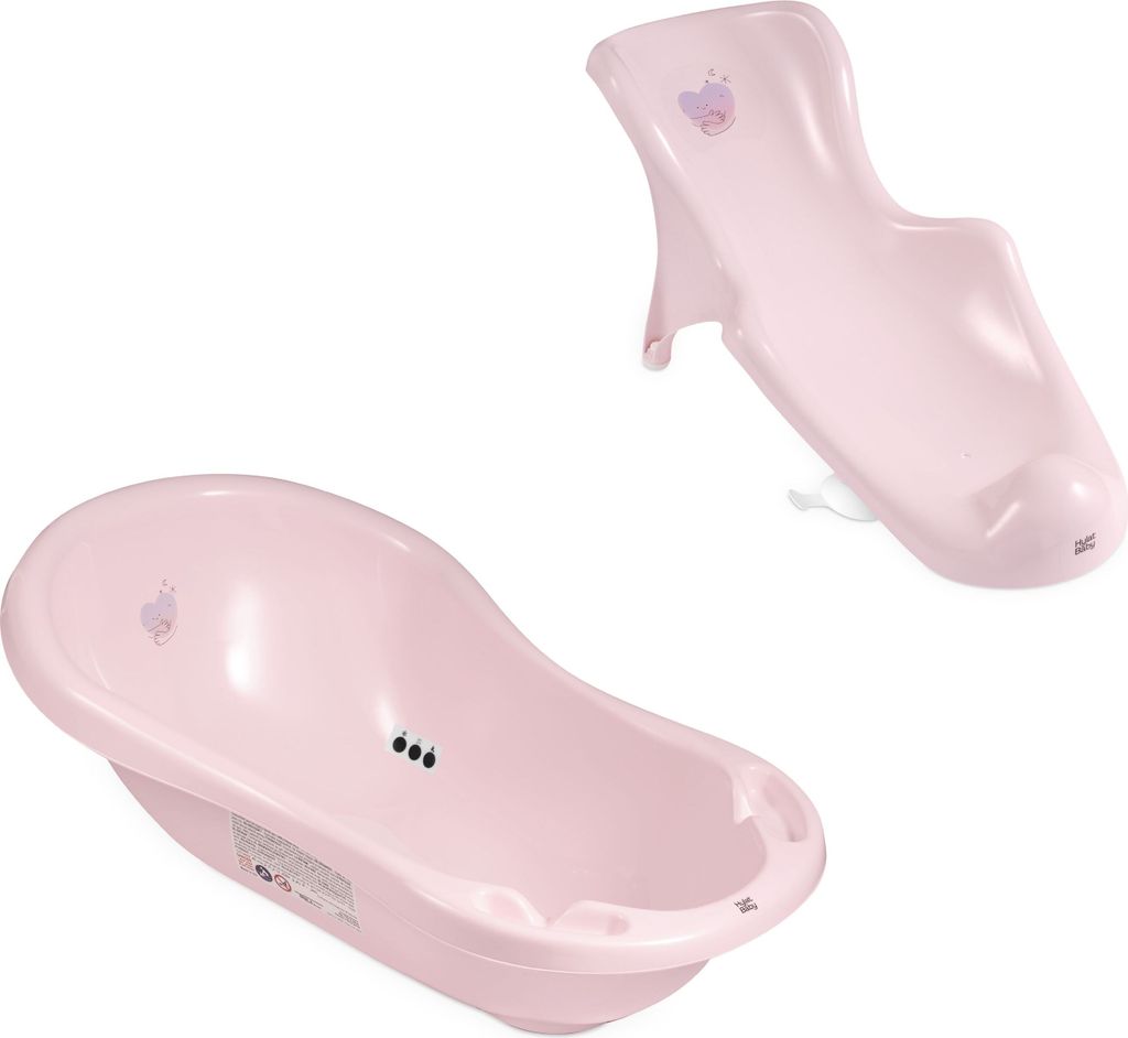 Hylat Baby Baby Badewanne Set mit Badewannensitz - für Neugeborene und Babys - stabil und bequem