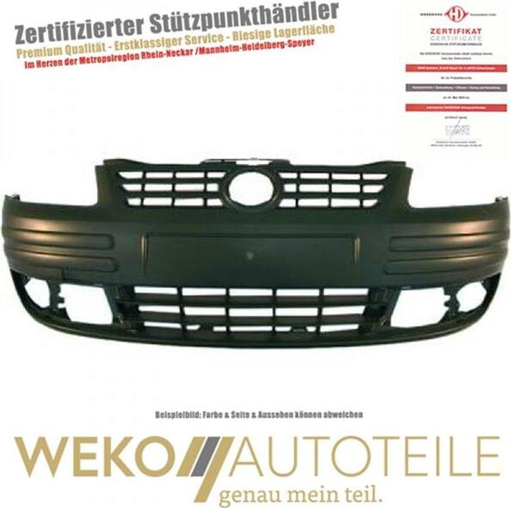 Stoßstange vorne dunkelgrau für VW Caddy III 2003-2010 Produktbild 