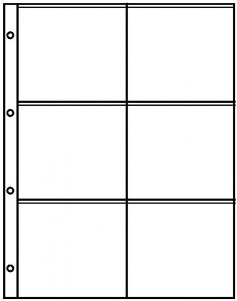 Lindner 8846 Klarsichthüllen mit 6 Taschen