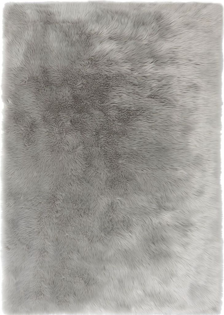 KADIMA DESIGN SCHAFSFELL LENNE 80 cm x 150 cm Grau Farbe Rechteckig Indoor Teppich
