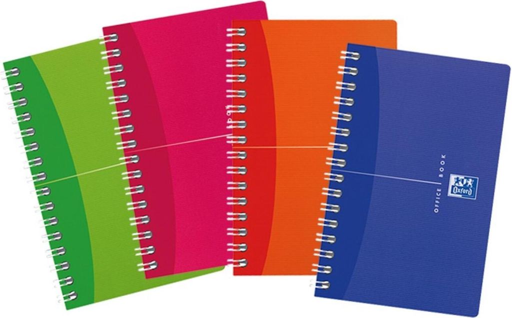 Oxford - My Colours Notizbuch, 180 Seiten, ft 9 x 14 cm, quadriert 5 mm, sortierte Farben