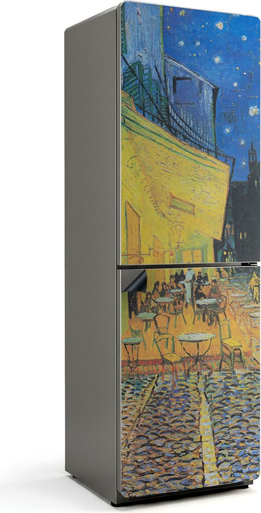 Van Gogh Nachtcafé – Magnetische Kühlschrank Abdeckung – Dekorfolie magnetisch Küche – Kühlschrank Magnet Deko – selbstklebende Magnett...