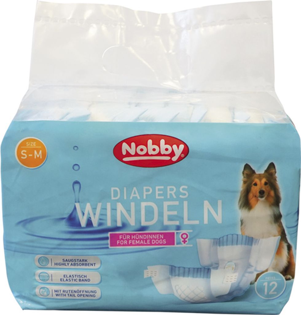 Nobby Windeln f. Hündinnen 12 St.; S ; 28 - 40 cm
