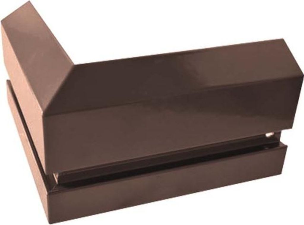 Renoplast Aluminium Sockelprofil C2 Sockelleiste, Sockelecke Aussen 90°, Braun