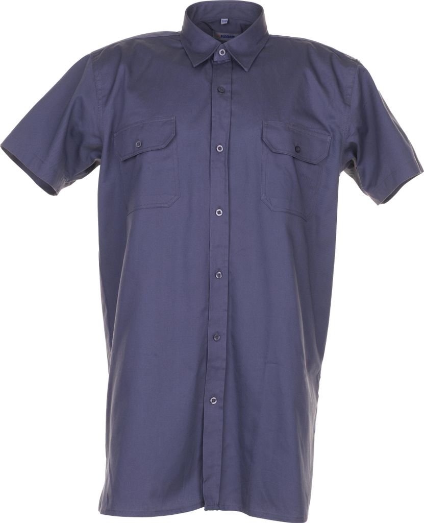 Größe 49/50 Herren Planam Hemden Köperhemd 1/4-Arm grau Modell 0405