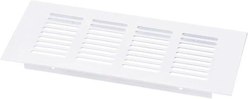 Cache grille de ventilation 200 x 100 mm blanc traité anti-jaunissement