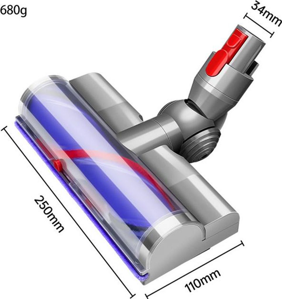 INF Anti-Tangle Grünlicht-Staubsaugerkopf für Dyson V7-V11