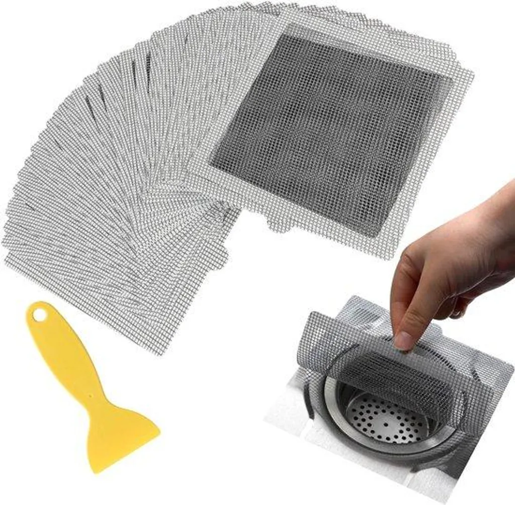 Filtre à cheveux jetable pour douche et grille d'évacuation de bain