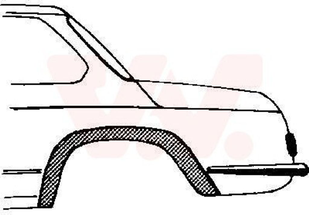 VAN WEZEL Seitenwand Reparaturblech für BMW 02 (E10) 1500-2000 (115, 116, 118, 121) 02 Touring (E6) 02 Cabriolet (E10)