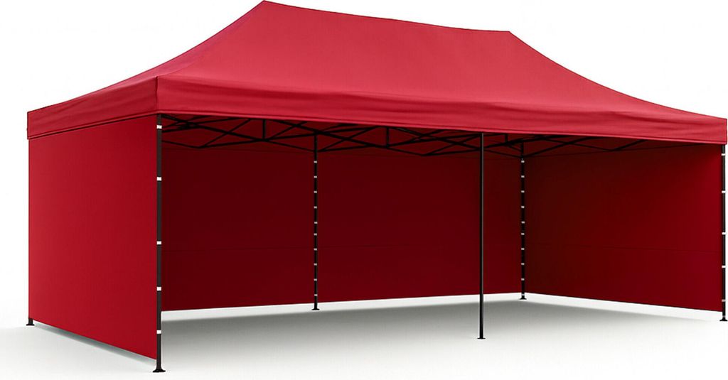 Aga Stand pieghevole 3x6m Rosso Immagine del prodotto 