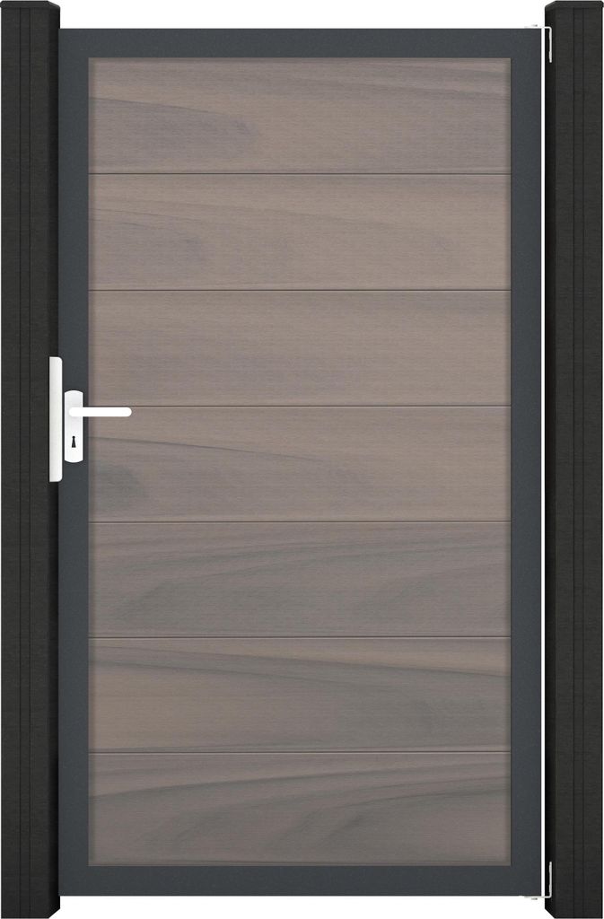 GroJa Solid Grande Tor Standard 1-flügelig mit Anthrazitrahmen Bi-Color co-extrudiert