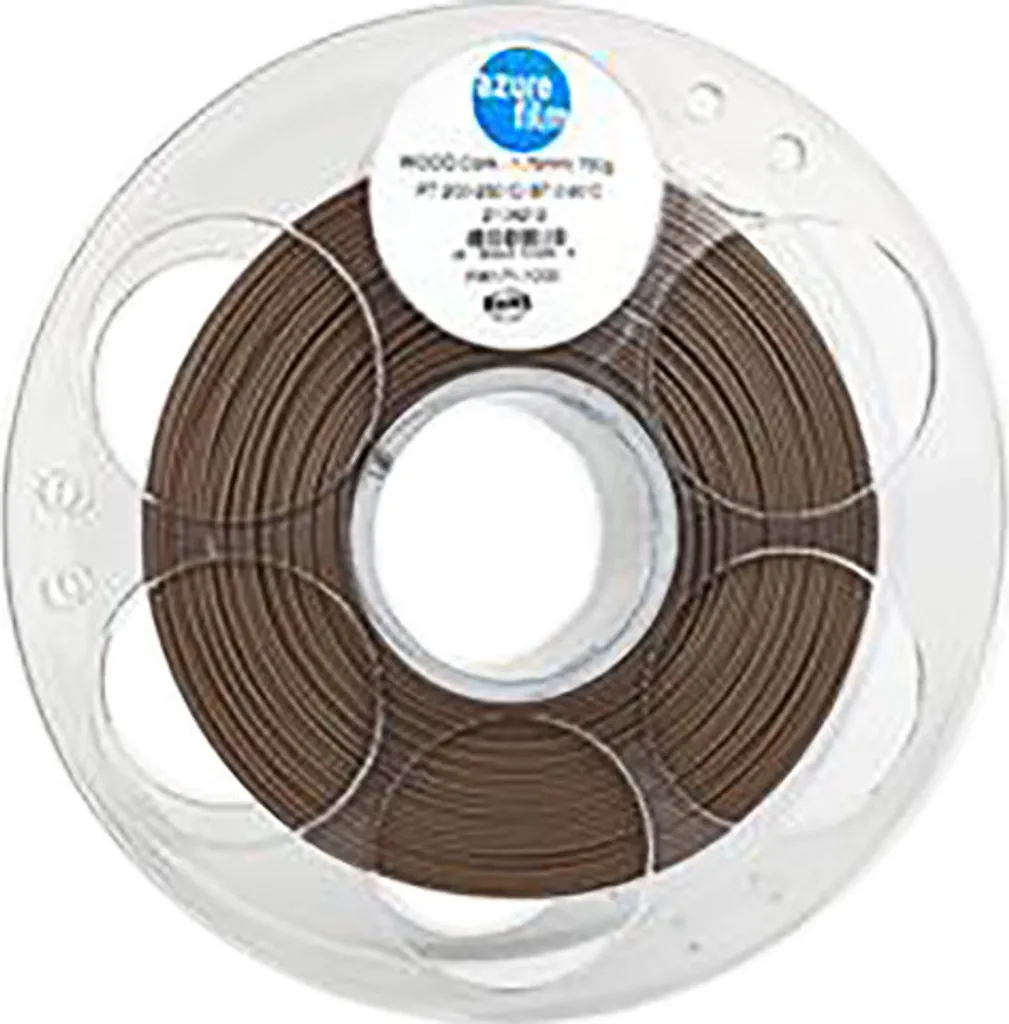 Filament 3D Azurefilm bois liège 1.75mm pour décoration et modélisme