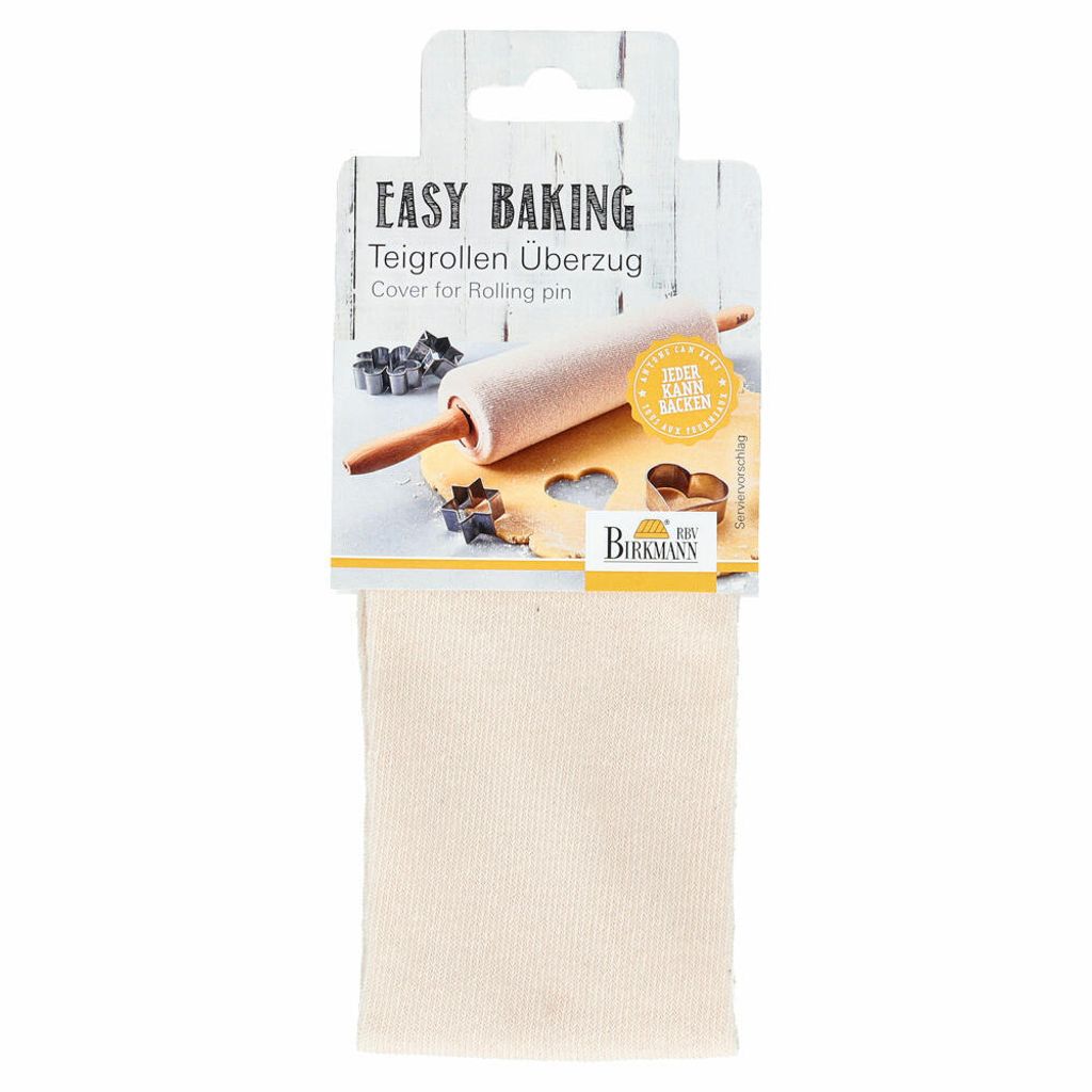 Birkmann Easy Baking Teigrollenbezug, Teigrollen Bezug, Baumwollbezug, Teigrollenüberzug, Baumwolle, 429239