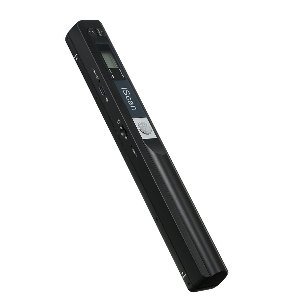 iScan Tragbarer Scanner Mini-Hand-Dokumentenscanner A4-Buchscanner JPG- und PDF-Format 300/600/900 Bewegungsgeschwindigkeit, Schwarz