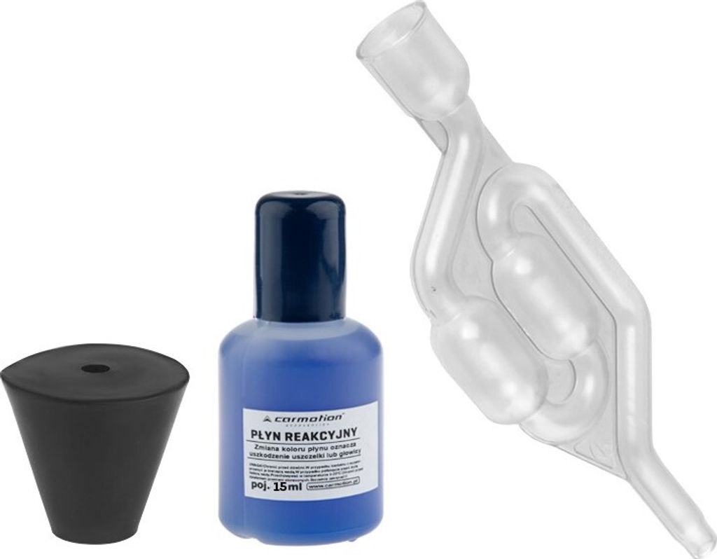 CO2-Dichtheitsprüfgerät für Kopfdichtungen + Reaktionsflüssigkeit 15 ml