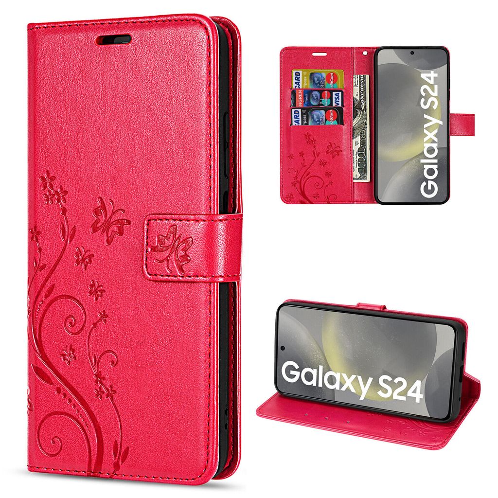 Hülle für Samsung Galaxy S24 Handyhülle Handy Tasche Wallet Produktbild 