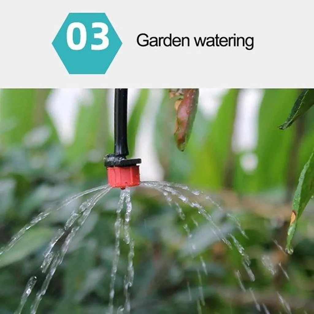 Irrigation goutte à goutte jardin et tuyau 20m pour massif de fleurs
