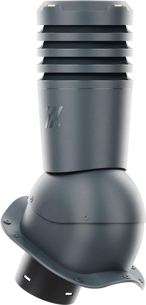 KRONO-PLAST Entlüfterkamin Ecoline für Blechdachziegel W Profil Doppelrömer Dachziegel Lüfter Dachlüfter (Anthrazit)