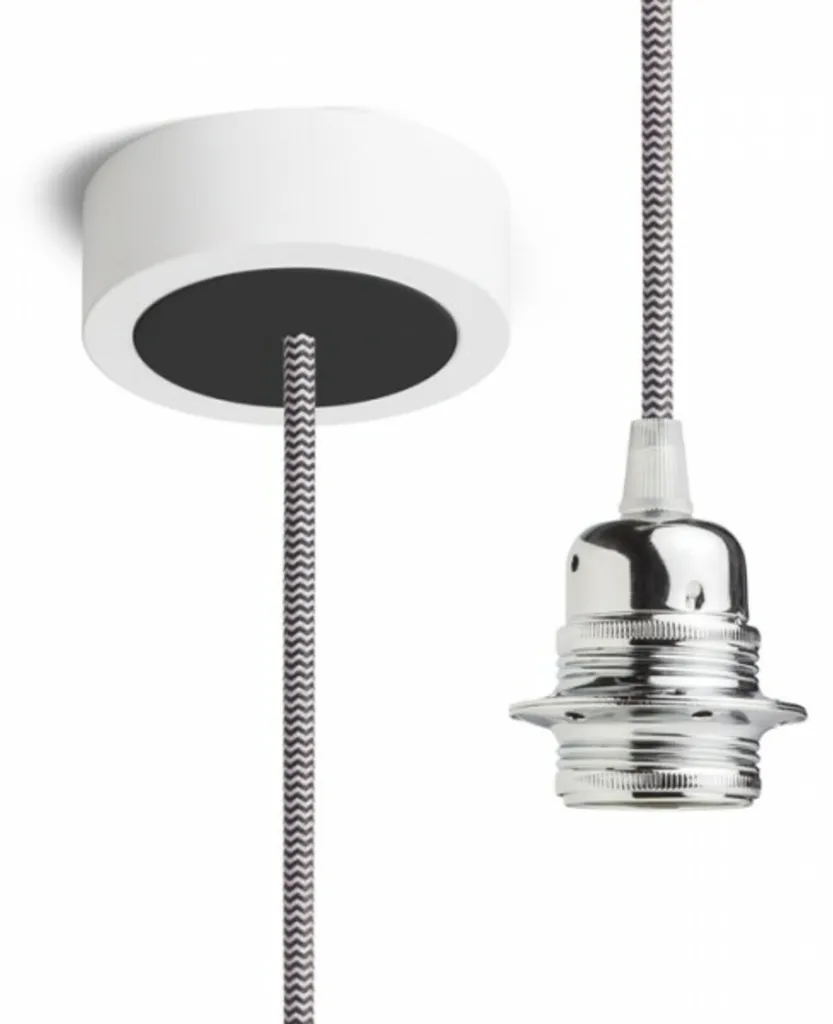 Suspension HEX Noire et Chocolat 230V Douille E27 15W Haute Qualité