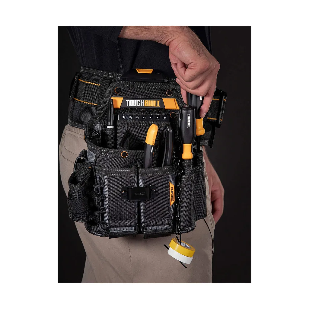 Toughbuilt petit sac d'électricien porte-outils avec clip Hub robuste - 8