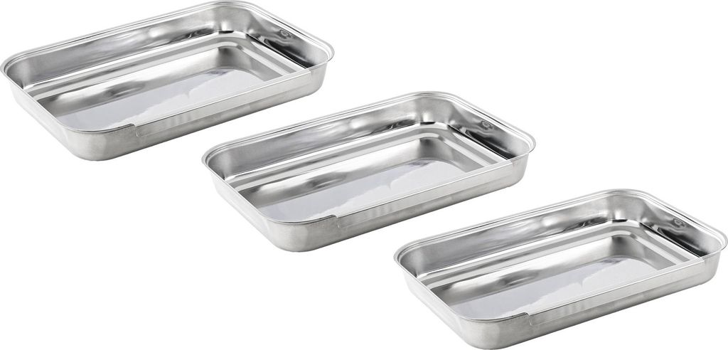 Panier Set 3-tlg. aus Edelstahl - 3 Wannen mit Haltefalz Produktbild 5
