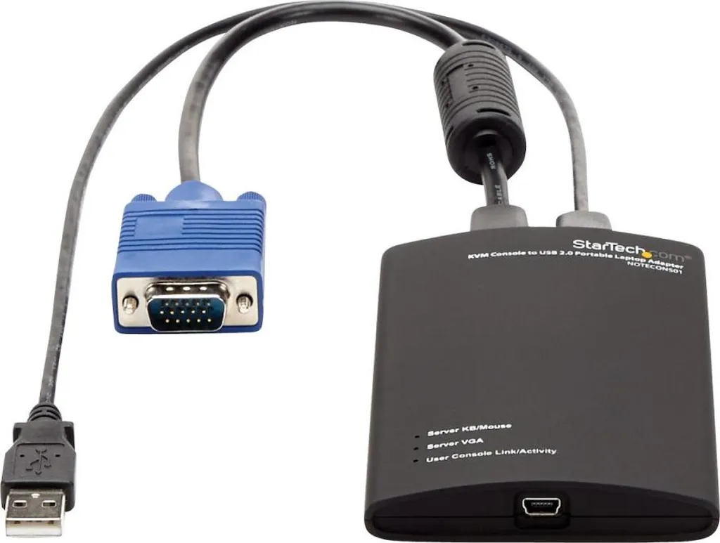 Accès BIOS sans Écran : Adaptateur Console KVM USB 2.0 pour Maintenance - 3