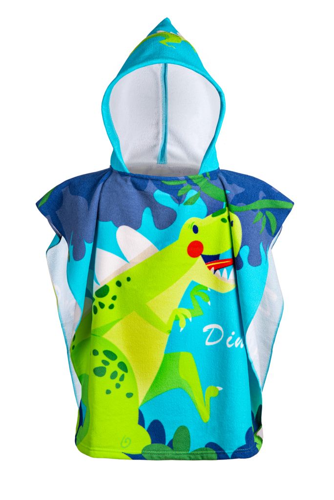 Detské pončo uterák s kapucňou Bestif BRP01 Dino 120x60 cm, Obrázok produktu 