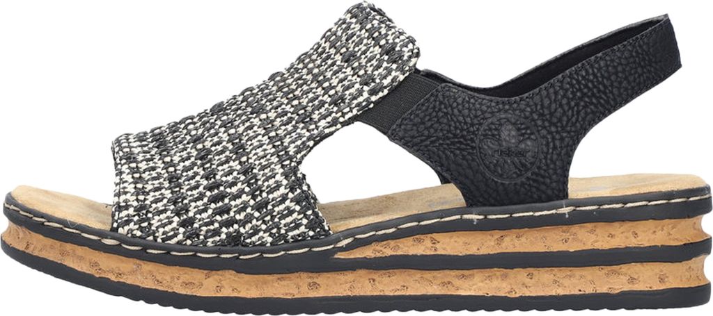Sandali donna Rieker 62971-00 schwarz kombi 41 Immagine del prodotto 
