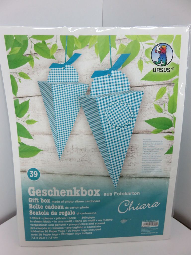 Geschenkbox Chiara 7,5x20x7,5cm VE=5 Stück Motiv: 39