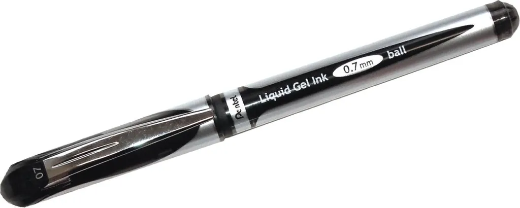 Pentel EnerGel Deluxe - Penna Roller Gel Minimal Nero 1 Pezzo
